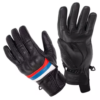 Letní kožené moto rukavice W-TEC Laudero - černá