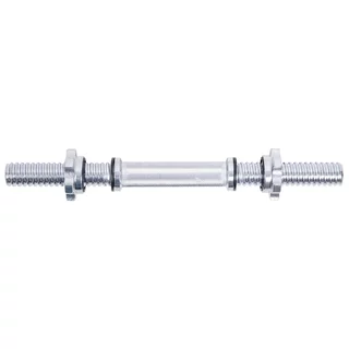 Hřídel na jednoruční činku inSPORTline Tufor 40cm/30mm • se závitem a objímkami