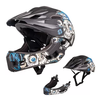 Dětská downhill přilba W-TEC Delgada - Black Heart Mechanic
