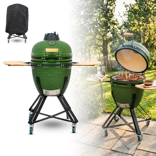 Keramický kamado gril inSPORTline Pyrexo 18" - 2.jakost