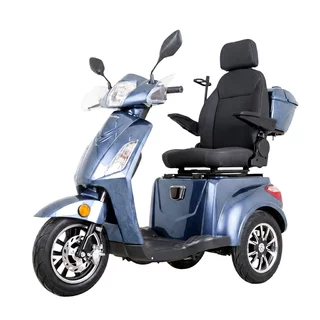 Elektrický tříkolový vozík inSPORTline Zorica Deluxe s elektromagnetickou brzdou • 25km/h • až 45 km dojezd • bez řidičáku - modrá