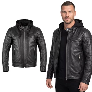 Kožená moto bunda W-TEC Murayo II - černá