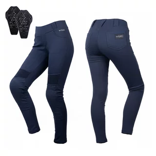 Dámské moto legíny W-TEC Lukrecia Base Blue - modrá