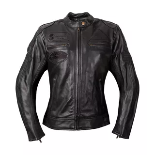 Dámská kožená moto bunda W-TEC Urban Noir Lady - 2.jakost - černá