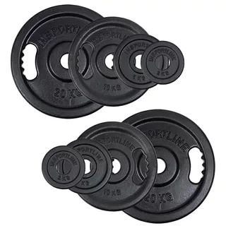 Litinové olympijské kotouče inSPORTline Castblack OL 50 mm 2-20 kg
