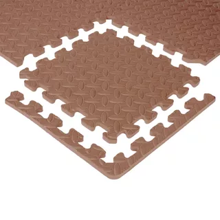 Puzzle podložka inSPORTline Famkin (12 dlaždic, 18 okrajů) - mocha mousse