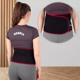 Neoprenový pás inSPORTline Swaist - červená