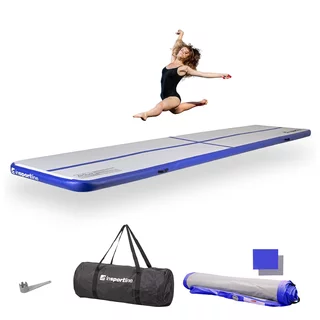 Airtrack inSPORTline Airstunt 500x100x10 cm bílo-modrá