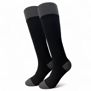 Merino nepromokavé ponožky inSPORTline Pantesa AG+ antibakteriální - černá