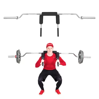 Olympijská hřídel na dřepy inSPORTline Barsap 220cm/50mm • 22,5kg • do 317 kg • bez objímek