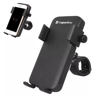 Držák telefonu s wireless powerbankou/světlem inSPORTline Hardmona 5000 mAh - 2.jakost