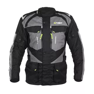 Pánská moto bunda W-TEC Burdys Evo - 2.jakost - černo-šedá