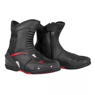 Moto boty W-TEC Bosta - černo-červená