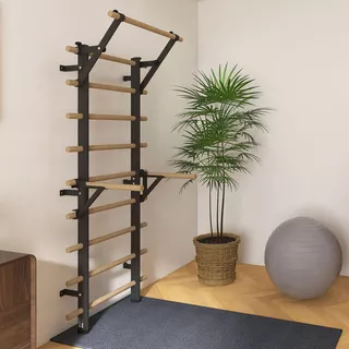Žebřiny inSPORTline Wootaline 199x80 cm s hrazdou a bradly