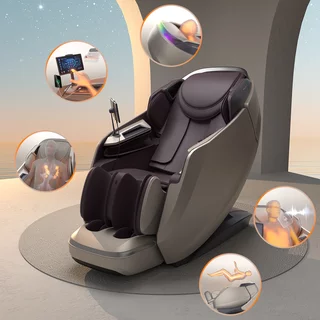 4D masážní křeslo inSPORTline Balsadena - 2.jakost - kávová