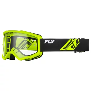 Dětské motokrosové brýle Fly Racing Focus Youth - černá/hi-vis, čiré plexi