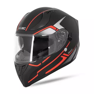 Integrální přilba W-TEC Vesco - Black Matt-Corsa Red
