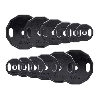 Pogumované olympijské kotouče inSPORTline Ruberton 50 mm 1,25-25 kg