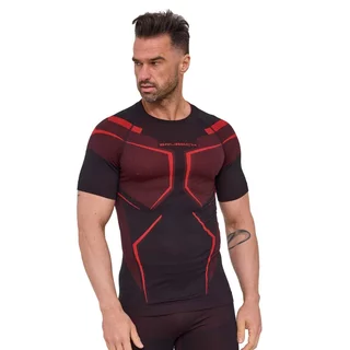 Pánské funkční triko Brubeck Dry s krátkým rukávem SS1466M - Black/Red