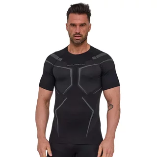 Pánské funkční triko Brubeck Dry s krátkým rukávem SS1466M - Black/Graphite