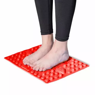 Masážní podložka pod chodidla inSPORTline Tilsipur 39x29 cm - červená
