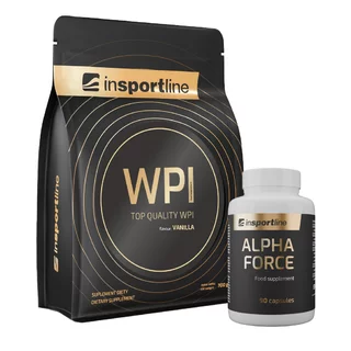SADA: Protein inSPORTline WPI 700g + Stimulant inSPORTline AlphaForce, 90 kapslí - vanilka