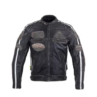 Pánská kožená moto bunda W-TEC Sheawen Vintage - 2.jakost