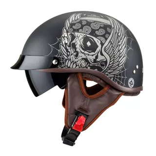 Retro přilba W-TEC Black Heart Longroad
