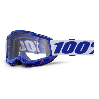 Motokrosové brýle 100% Accuri 2 - modrá, čiré plexi