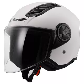 Moto přilba LS2 OF616 Airflow II Solid Gloss White
