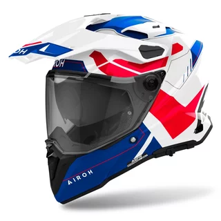 Moto přilba Airoh Commander 2 Reveal lesklá modrá/červená