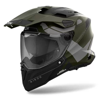Moto přilba Airoh Commander 2 Reveal matná military zelená