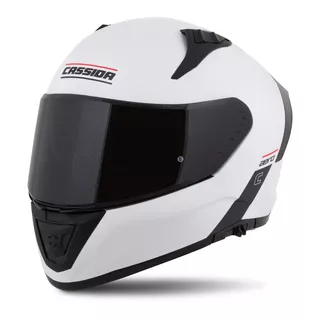 Moto přilba Cassida Aero Solid bílá/černá