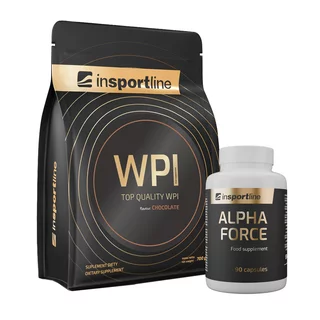 SADA: Protein inSPORTline WPI 700g + Stimulant inSPORTline AlphaForce, 90 kapslí - čokoláda