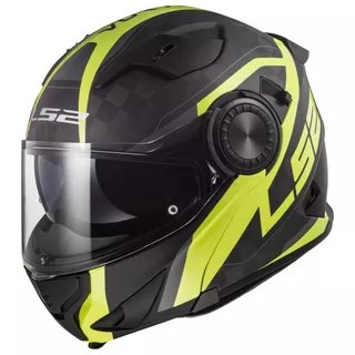 Výklopná přilba LS2 FF313 Vortex Carbon - Carbon Hi Vis Yellow