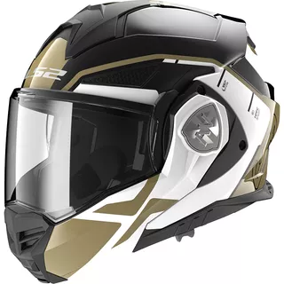 Překlopná moto přilba LS2 FF901 Advant X Metryk Black Gold P/J