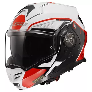 Překlopná moto přilba LS2 FF901 Advant X Metryk White Red P/J