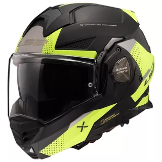 Překlopná moto přilba LS2 FF901 Advant X Oblivion Matt Black H-V P/J