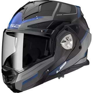 Překlopná moto přilba LS2 FF901 Advant X Spectrum Black Titanium Blue P/J