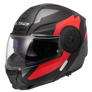 Výklopná moto přilba LS2 FF902 Scope II Duria Black Red