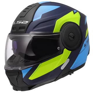 Výklopná moto přilba LS2 FF902 Scope II Duria Blue H-V Yellow