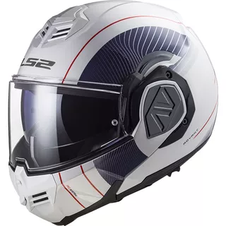 Překlopná moto přilba LS2 FF906 Advant Cooper White Blue P/J