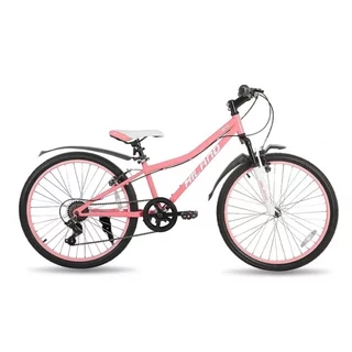 Juniorské horské kolo Hiland Climber 24" • 140-160 cm - růžová