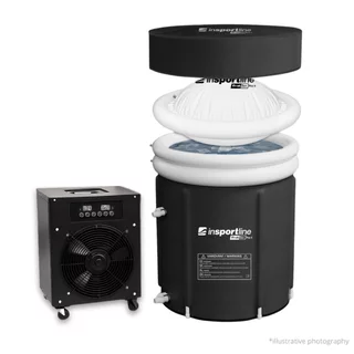 Přenosná otužovací káď inSPORTline FrostZen Pro II - 375 l s termoregulačním systémem