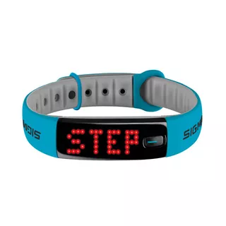 Fitness náramek Sigma Activo - rozbaleno - modro-šedá