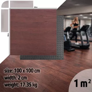 Zátěžová podložka inSPORTline Luxteko Waffle 100x100x2 cm