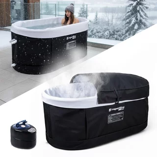 Přenosná otužovací vana inSPORTline FrostPeace 380 l s napařovacím systémem