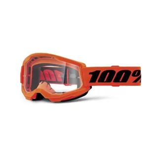 Motokrosové brýle 100% Strata 2 New - Orange, čiré plexi