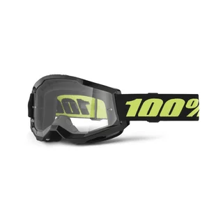 Motokrosové brýle 100% Strata 2 New - Solar černé, čiré plexi