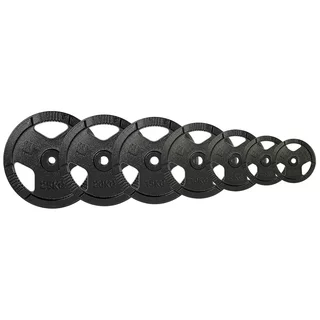 Litinové kotouče inSPORTline Hamerton Black 30 mm 1,25-25 kg